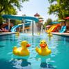 2Pcs Yellow Rubber Ducks, 2.28"" Finger Trump Rubber Duck, Cute Small Ducks Funny Ducky Car Accessories for Car Dashboard Decorations Preschool Bath view 3