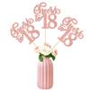 12 PCS Cheers to 18 Centerpiece Sticks Double Sided Glitter Happy 18th Birthday Centerpieces Number 18 Flower Centerpiece for 18th Birthday Party Decorations Table Centerpieces Supplies Rose Gold view 1