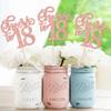 12 PCS Cheers to 18 Centerpiece Sticks Double Sided Glitter Happy 18th Birthday Centerpieces Number 18 Flower Centerpiece for 18th Birthday Party Decorations Table Centerpieces Supplies Rose Gold view 3