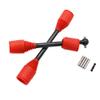 FLMLF 9mm Drive Shaft Dog Bone with Dustproof Cap Set for 1/5 Rc Car Gas HPI ROFUN BAHA ROVAN KM Baja 5B 5T 5SC Truck Parts (Red) view 2