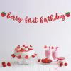 Berry First Birthday Banner,Strawberry 1st Birthday Decorations Glitter Strawberry Banner for Girls Sweet One Party Supplies,Baby Shower (red) view 3