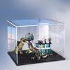 Acrylic Display Case for Lego76949 Behemoth Dragon and Scythe Dragon Building Blocks Box Compatible LegoModel Gift Storage Display (Model not Included) (Black Base) view 2
