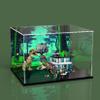 Acrylic Display Case for Lego76949 Behemoth Dragon and Scythe Dragon Building Blocks Box Compatible LegoModel Gift Storage Display (Model not Included) (Black Base with Pattern) view 2
