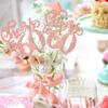 12PCs Cheers to 60 Double Sided Glitter Happy 60th Birthday Number 60 Flower Centerpiece for 60th Party Table Centerpiece Supplies Rose Gold view 4
