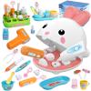 Crelloci Dentist Kit Pretend Play Set, 31PCS Teeth Dental Tools Medical Accessories, Pet Doctor Role Play Toys Playset, Educational Gift for Kids Toddlers Girls Ages 3+ view 1