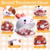 Crelloci Dentist Kit Pretend Play Set, 31PCS Teeth Dental Tools Medical Accessories, Pet Doctor Role Play Toys Playset, Educational Gift for Kids Toddlers Girls Ages 3+ view 2
