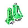 Aluminum 7075-T6 Quick Release Motor Base + Motor Fixing Mount for 1:5 Traxxas X Maxx 6S / X Maxx 8S / XRT 8S Monster Truck Upgrades - Green view 1