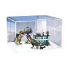Acrylic Display Case for Lego76949 Behemoth Dragon and Scythe Dragon Building Blocks Box Compatible LegoModel Gift Storage Display (Model not Included) (White Base) view 1