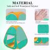 2 Pcs Kids Play Tent Pop Up Tent for Girls and BoysAutomatic Setup and Foldable Playhouse Castle Toys Outdoor and IndoorGreen+Orange view 4