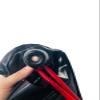AiCc stylists Latex Full Cover Mask 15cm Long Nose Tube Mouth Sheath Tube Inside Breath Tube Suffocating Suit (XXL), XX-Large, Black view 2