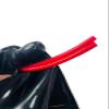 AiCc stylists Latex Full Cover Mask 15cm Long Nose Tube Mouth Sheath Tube Inside Breath Tube Suffocating Suit (XXL), XX-Large, Black view 3