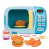 Microwave Toys Kitchen Play Set with Light Sound,Kids Pretend Play Electronic Oven with Play Food and 6 Color DIY Play-Dough for Children Ages 3+ Years (Blue) view 1