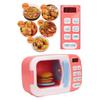 Microwave Toys Kitchen Play Set with Light Sound,Kids Pretend Play Electronic Oven with Play Food and 6 Color DIY Play-Dough for Children Ages 3+ Years (Pink) view 4