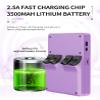 AIUOUS Powkiddy RGB20S Handheld Game Console Pow Kitty Handheld Arcade Game Built-in 15,000 Games & 64G 3.5 Inch IPS Screen Open Source System, Retro Games Consoles Classic Emulator (Purple1a) view 3