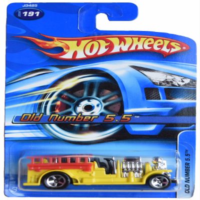 Matchbox Hot Wheels Old Number 5.5, Yellow/red #191
