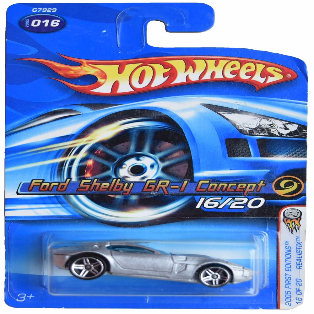 Matchbox Hot Wheels Ford Shelby GR I Concept, 2005 First Editions 16/20 Realistix [Silver]