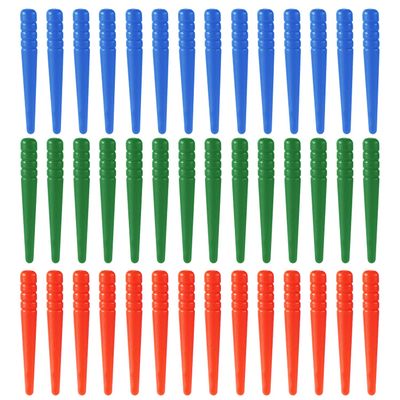 105pcs Cribbage Board Pegs, Tapered Design Cribbage Pegs Fit 1/8 Inch Hole Cribbage Pins Board Game Accessories (3 Colors)