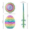 ACTICO 3D Printed Dragon Egg, Dragon Eggs with Dragon Inside, Articulated Crystal Dragon Fidget Toy, Dinosaur Eggs Toy, Fidget Toy for Teen Boy Kid (Rainbow- 12inch) view 2
