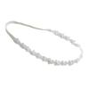 Baby Girl Super Elastic Headband - 1Pcs White Cotton Lace Toddler Hair Band Christening Headband Toddler Elastic Lace Headband Infant Soft Turban Baby Hair Accessories for Newborn Kids Girls Gifts view 2