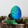 3D Printed Dragon Egg,Fidget Toy for Birthday, Executive Desk Toys for Adults and Kids(Blue Green) view 4
