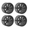 WONFAST 4PCS 1.55 inch Metal Beadlock Wheels Hub RC Aluminum Alloy Wheel Rim Replacement for Axial D90 TF2 Tamiya CC01 LC70 LC80 JIMNY 1/10 RC Crawler Car Upgrade Parts (Black) view 2