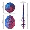 ACTICO 3D Printed Dragon Egg, Dragon Eggs with Dragon Inside, Articulated Crystal Dragon Fidget Toy, Dinosaur Eggs Toy, Fidget Toy for Teen Boy Kid (Purple- 12inch) view 2