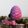 ACTICO 3D Printed Dragon Egg, Dragon Eggs with Dragon Inside, Articulated Crystal Dragon Fidget Toy, Dinosaur Eggs Toy, Fidget Toy for Teen Boy Kid (Purple- 12inch) view 3