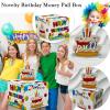 Birthday Cash Box Pull, Surprise Money Roll Gift Box with Pull Out Card and 30 Transparent Bags DIY Set, Funny Ways to Give Money as Gift for Parents, Lovers, Friends (White) view 2