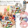 Birthday Cash Box Pull, Surprise Money Roll Gift Box with Pull Out Card and 30 Transparent Bags DIY Set, Funny Ways to Give Money as Gift for Parents, Lovers, Friends (White) view 4