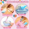 RoundFunny Valentines Day Gifts for Kids Valentines Day Baking Supplies with Kitchen Utensil, Pot Holders, Spatula, Rolling Pin, Whisk for Kids Classroom School Exchange Party Favor view 3