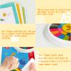 36 Color Kids Washable Finger Paint Set,Funny Finger Painting Kit with Book for Toddlers,Children's Finger Drawing Toys with Finger Cots and Painting Templates for Baby,DIY,Art,Early Learning Gift view 3