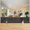 Reinforced 42" Extra Tall Retractable Dog Gate, 200" Extra Wide Baby Gate with Support Rods-Prevent Crawling Through, Outdoor/Indoor Baby Fence/Barrier/Blocker for Home, 16ft Retractable Garage Gate view 1