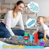 2-in-1 Montessori Counting & Stacking Toys for Toddlers Ages 1-5 Autism Sensory Toys for Kids Preschool Educational Spinning Learning Games Birthday Xmas Gifts for Boys Girls 1-5 Year Old view 4