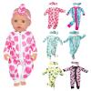 Mllepjdh Colorful Romper and Headband Accessories for New Born 18'' Fashionable Cloth Beautiful Pattern Clothes view 2