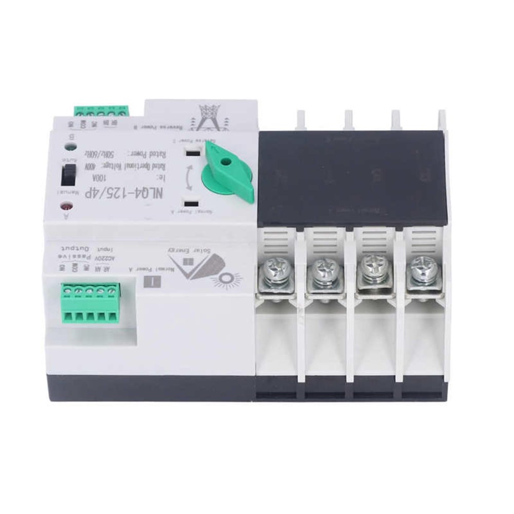 PGMTDEFXJO Dual Power Automatic Transfer Switch Millisecond Circuit Fast Controller NLQ4?125/4P 100A 220V Switches