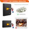JUNDUN 5200 Coin Collection Book 300 Pockets Fireproof Coin Albums for Collectors & 36 Sleeves Paper Money Binder Holder with Aluminum Foil Lining for Coin, Currency,Bill,Quarter and Stamp view 3