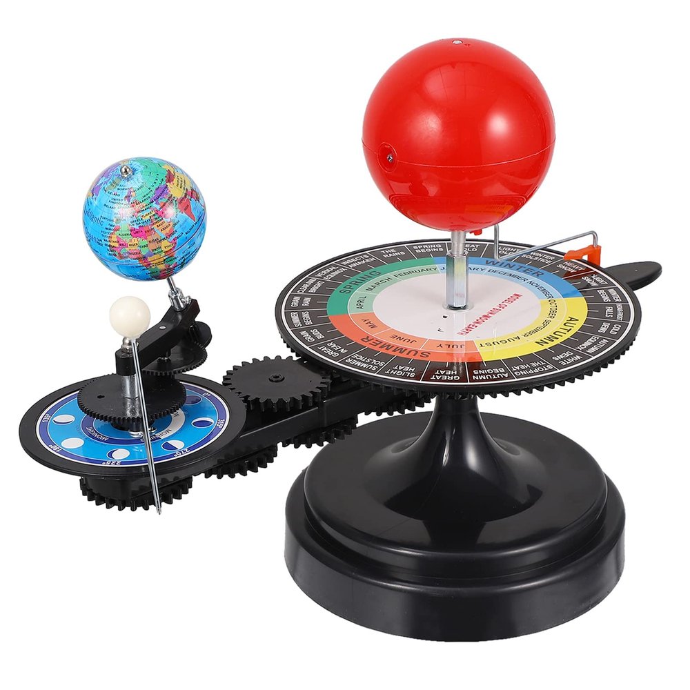 Dntum Solar SyPlanetarium Model Sun Earth Moon Orbital Model Scientific Experiment Kit Educational Teaching Tool for Kids Toddlers