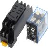 VUBBJCRS Relay 10set 12V 24VDC 110V 220V 380V AC Coil Power Relay LY2NJ DPDT 8 Pin HH62P JQX-13F with Socket Base(Size:AC 12V) view 2