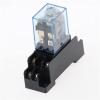 VUBBJCRS Relay 10set 12V 24VDC 110V 220V 380V AC Coil Power Relay LY2NJ DPDT 8 Pin HH62P JQX-13F with Socket Base(Size:AC 12V) view 3