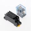 VUBBJCRS Relay 10set 12V 24VDC 110V 220V 380V AC Coil Power Relay LY2NJ DPDT 8 Pin HH62P JQX-13F with Socket Base(Size:AC 12V) view 4