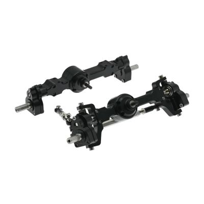 cvking RC Vehicle Axles Compatible with MN for MN99S MN98 D90 D91 D99 D99S MN90 1/12 RC Car Upgrade Parts Aluminum Alloy CNC Front Rear Portal Axle(Color:2)