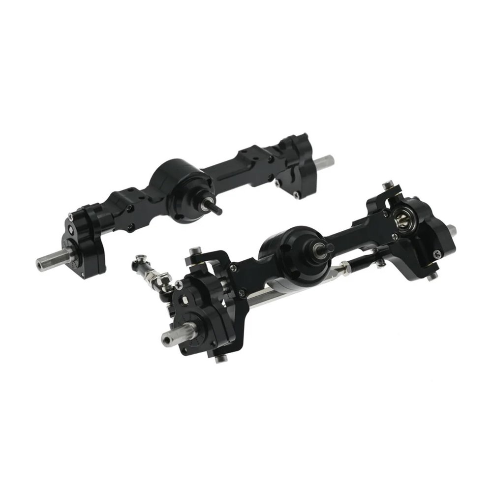 cvking RC Vehicle Axles Compatible with MN for MN99S MN98 D90 D91 D99 D99S MN90 1/12 RC Car Upgrade Parts Aluminum Alloy CNC Front Rear Portal Axle(Color:2)