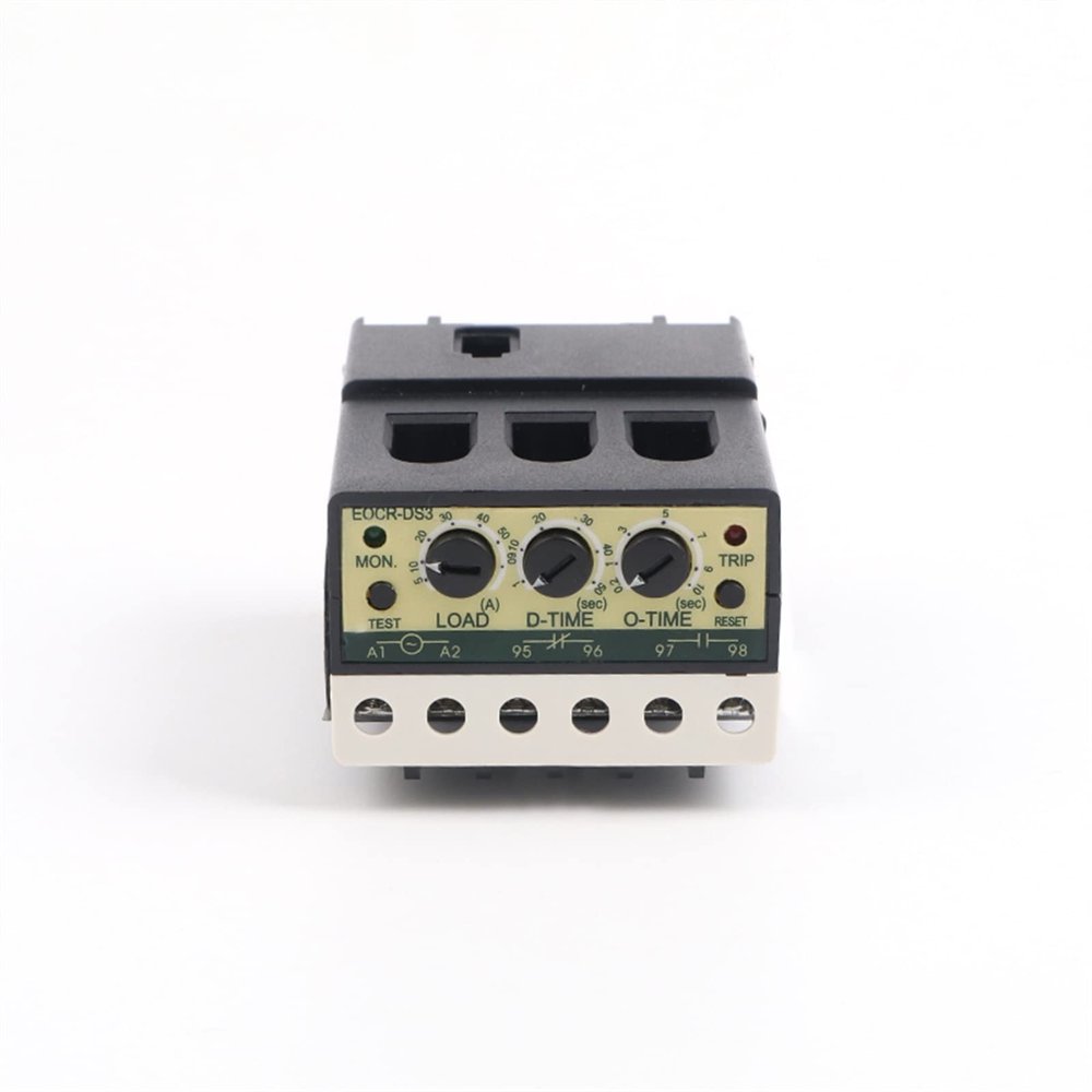 PGMTDEFXJO 220V Electronic Starter Thermal Overload Protector Electronic Over Current Thermal Relay Time Setting Intelligent Electronic Starter Switch EOCR-DS3(Size:3A-30A)