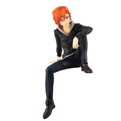 YLEAFUN Dazai Osamu Nakahara Chuuya Figures 14cm Anime Action Figure Sitting Position Model Statue Ornaments Collectible Gifts
