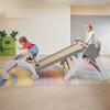Avrlp Pikler Triangle Climbing Set for Toddler 7 in 1 Rainbow Indoor Climber Set Foldable Montessori Wooden Climbing Toy with Ramp and Arch Indoor Gyms Playground for Toddlers Kids view 2