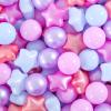 Heopeis Ball Pit Balls and Stars for Ball Pits, Pack of 200 Phthalate Free BPA Free Crush Proof Plastic Toy Balls for Kids Toddlers Ball Pits, Playpen, Baby Pool, with Storage Bag Indoor Outdoor view 1