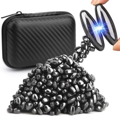 Cool Fidget Magnet Ferrite Putty, Slime Putty, Magnetic Stones Eggs with Rattle Fidget Magnets Snake Eggs, EDC Gadgets Desk Office Decor, Science Kit Gift for Adults