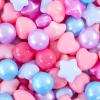 Heopeis Ball Pit Balls for Toddlers, 100 200 Plastic Balls for Ball Pit, Star Heart Ball 3 Shapes for Kids Pool, Party Banner, Friednship Bracelet,Pastel Balls for Baby Girl Decorative Bedroom view 1