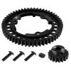 54T 1 Mod Hardened Steel Spur Gear with 18T Motor Pinion Gear Compatible with Traxxas 1/5 X-Maxx 1/7 XO-1 1/10 Maxx 1/10 E-REVO 2.0 VXL, Replace 6449 view 1