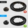 54T 1 Mod Hardened Steel Spur Gear with 18T Motor Pinion Gear Compatible with Traxxas 1/5 X-Maxx 1/7 XO-1 1/10 Maxx 1/10 E-REVO 2.0 VXL, Replace 6449 view 2
